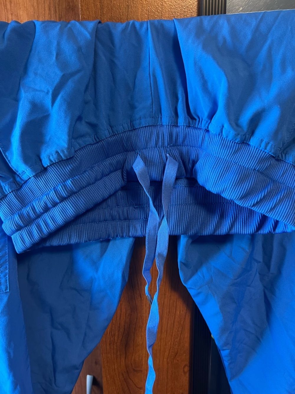 Bright Blue Drawstring Waist scrub pants